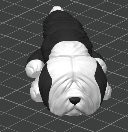 Baby Old English Sheepdog Key Chain Or Pocket Toy