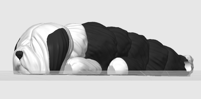 Baby Old English Sheepdog Key Chain Or Pocket Toy - Image 4